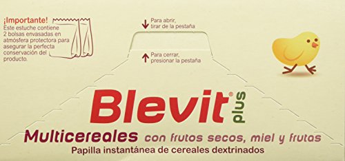 Blevit Plus Multicereales con Frutos Secos, 1 unidad 600 gr. Cereales infantiles. A partir de los 6 meses
