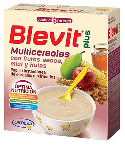 Blevit Plus Multicereales con Frutos Secos, 1 unidad 600 gr. Cereales infantiles. A partir de los 6 meses