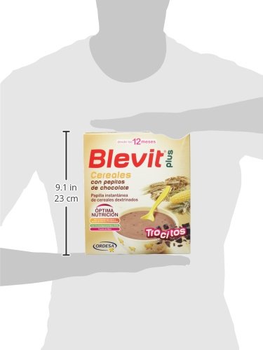 Blevit Plus Trocitos Cereales con Pepitas de Chocolate, 1 unidad 600 gr. A partir de los 12 meses. Sus primeros cereales para masticar