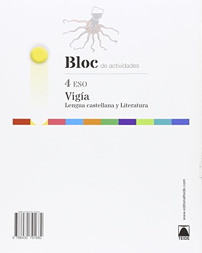 Bloc de actividades. Vigía. Lengua castellana y literatura 4 ESO - 9788430791682