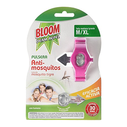 Bloom Derm Pulsera Anti-Mosquitos, M/XL