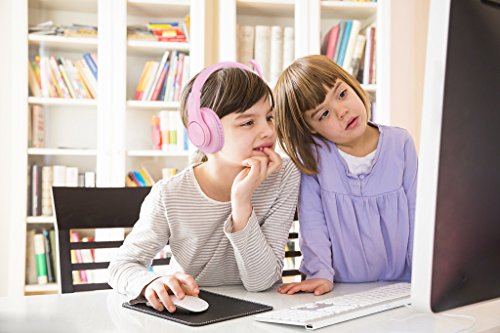 BlueFire Cascos Gaming para PC, Auriculares PS4 Ruido Reducción de Diademas Cerrados Profesional con Micrófono Limpio Sonido 3.5mm (Rosa)