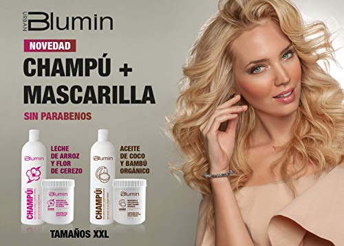 Blumin Mascarilla de Pelo/Mascarilla para el Cabello de Leche de Arroz y Flor de Cerezo, 700 ml