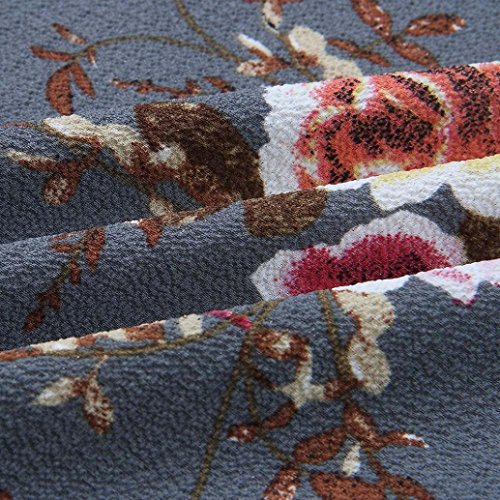 Blusa para Mujer Verano, Covermason Camiseta Estampada Casual Floral para Mujer(52,Gris)