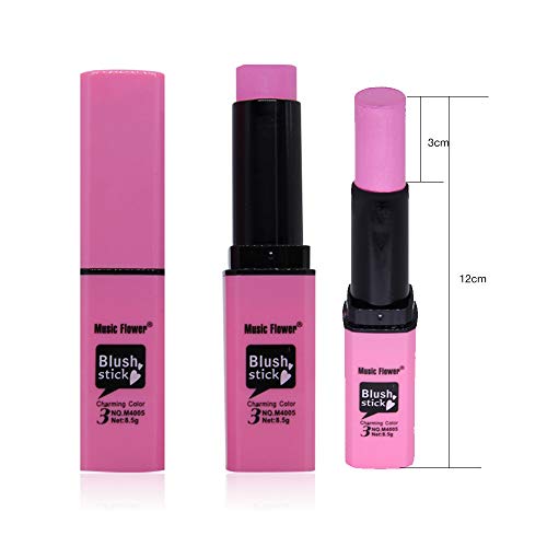 Blush Stick, Maquillaje de la cara Blush Powder Colorete mate Destacando la paleta cosmética(Rojo coral)