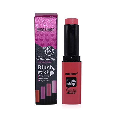 Blush Stick, Maquillaje de la cara Blush Powder Colorete mate Destacando la paleta cosmética(Rojo coral)