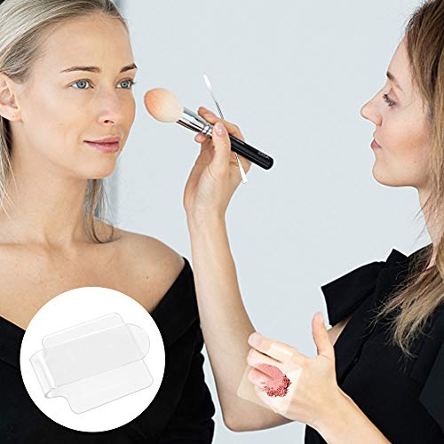 Bobo 3pcs Paleta de Cosméticos Paleta de Maquillaje con 3pcs Espátula, Paletas de Mezclas Maquillaje Paleta Transparente de Maquillaje para Mezclar Bases, Sombras de Ojos, Cremas y Cosméticos
