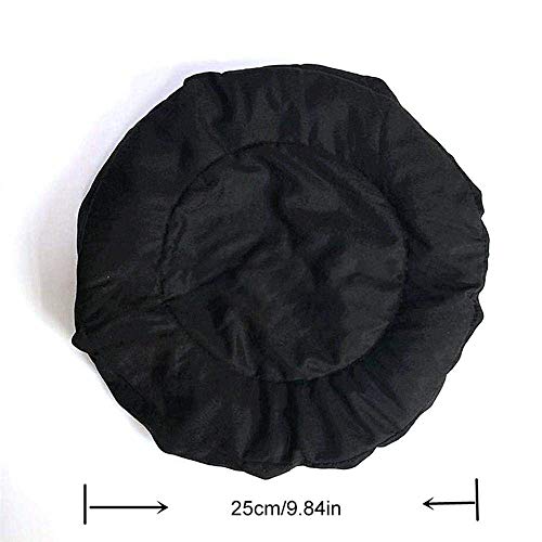 Bocotoer - Gorro térmico con Paquete de 10 Gorros de Ducha Desechables para microondas, para SPA, Color Negro