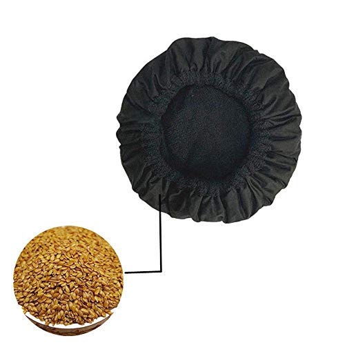 Bocotoer - Gorro térmico con Paquete de 10 Gorros de Ducha Desechables para microondas, para SPA, Color Negro