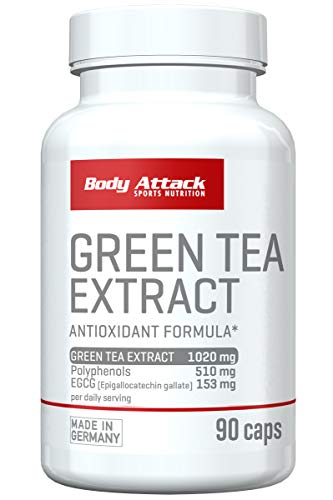 Body Attack Green Tea Extract - Pack of 100 Capsules (Pack of 2)