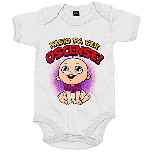 Body bebé nacido para ser Oscense Huesca fútbol - Blanco, 6-12 meses