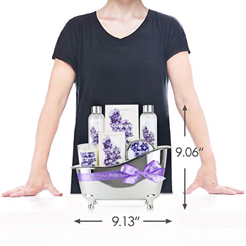 Body & Earth Set de Regalo de Baño para Mujer, Regalos Originales para Mujer, Fragancia Lavanda