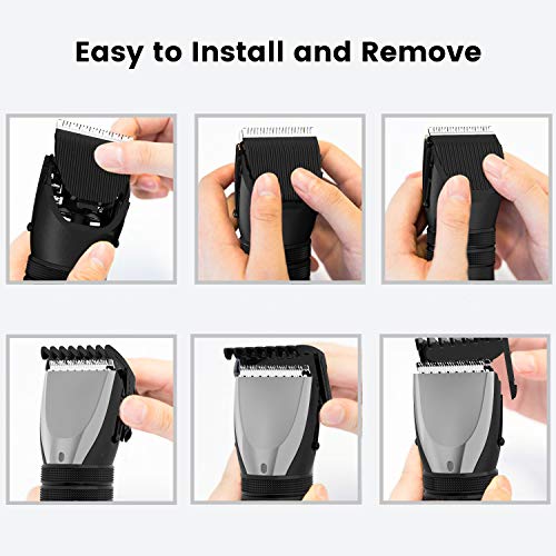 BOIFUN Cortapelos Profesional Hombre Electrico, Kit de Cortapelos para el Hogar Recargable Inalámbrico Portátil, Afeitadora de Barba para Hombre, Adecuado para Uso Diario en el Hogar