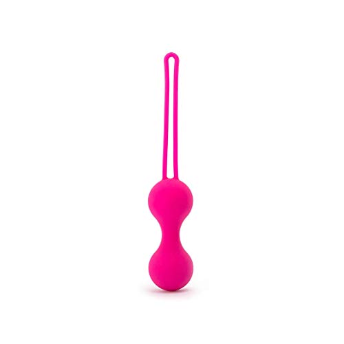 Bolas Chinas Ada de silicona médica hipoalergénica para entrenar el suelo pélvico y realizar ejercicios Kegel de Platanomelón (Fucsia)