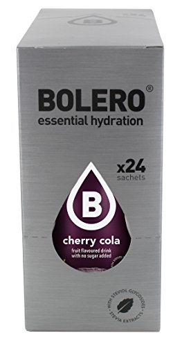 Bolero Bebida Instantánea sin Azúcar, Sabor Cereza-Kola - Paquete de 24 x 9 gr - Total: 216 gr