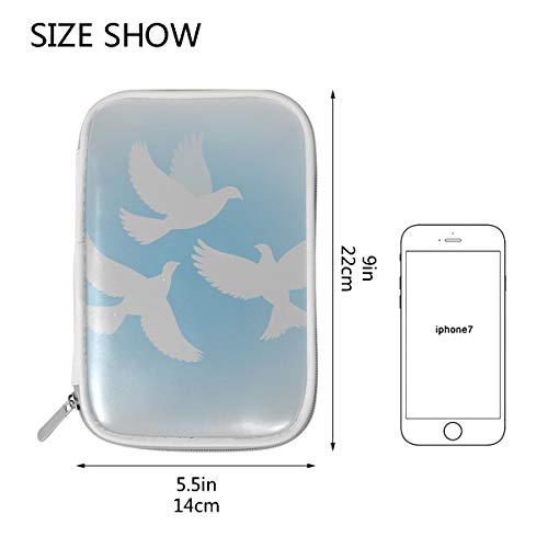 Bolígrafos Estuche de lápices Three Dove Kids Estuche de lápices Estuches de lápices Bolso de viaje cosmético grande multifuncional para hombres Mujeres