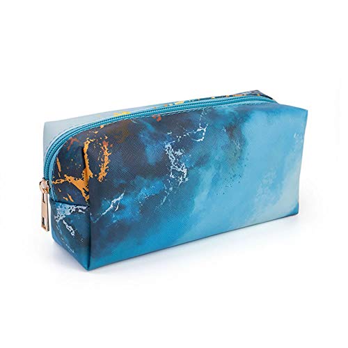 Bolsa de aseo cosmetica,para llevar maquillaje fundamental de bolsa de aseo portátil impermeable de bolsa de organizador viaje diaria organizador de artículos de aseo al aire libre,azul