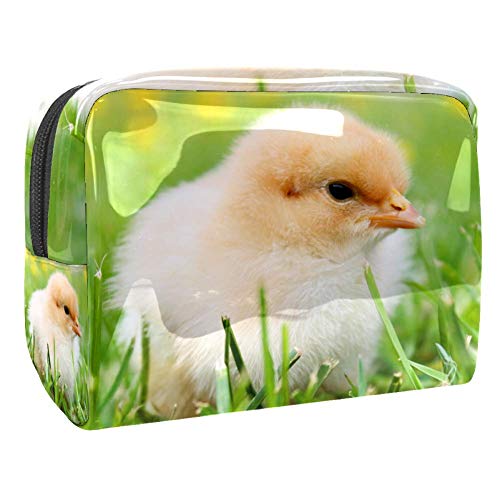 Bolsa de Aseo Neceser Polluelo del Prado Hombre y Mujeres Impermeable Neceser de Viaje Bolsa de Cosmético Viajes Vacaciones Fiesta Elementos Esenciales 18.5x7.5x13cm