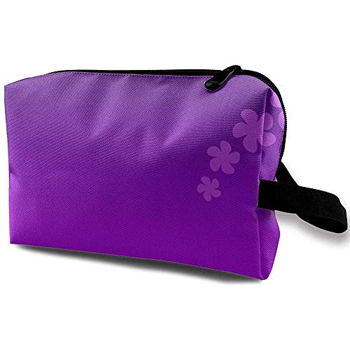 Bolsa de cosméticos de Viaje Bolso portátil Bolso de Aseo de Dibujo púrpura Bolsas de Maquillaje pequeñas Organizador de Cajas