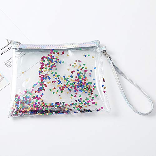 Bolsa de Cosméticos Organizador Yesmile ❤️ Colorido y Transparente Bolsa de Maquillaje portátil Bolsa de cosméticos y artículos de Aseo para Viajes