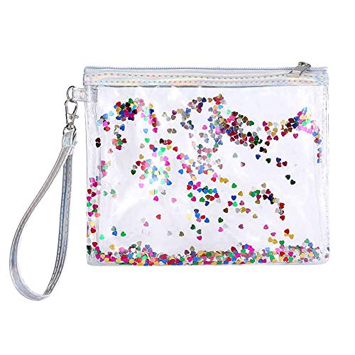 Bolsa de Cosméticos Organizador Yesmile ❤️ Colorido y Transparente Bolsa de Maquillaje portátil Bolsa de cosméticos y artículos de Aseo para Viajes