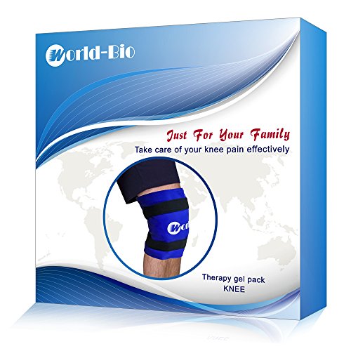 Bolsa de hielo de gel multiuso reutilizable para compresas calientes y frías,Con banda de compresión,Ideal para lesiones de pierna para un rápido alivio del dolor de rodilla,espalda,hombro y tobillo