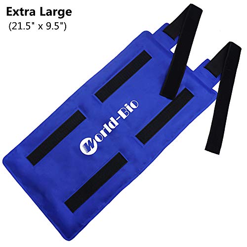 Bolsa de hielo de gel multiuso reutilizable para compresas calientes y frías,Con banda de compresión,Ideal para lesiones de pierna para un rápido alivio del dolor de rodilla,espalda,hombro y tobillo