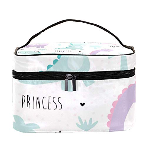 Bolsa de maquillaje con patrón de cupcakes, organizador de almacenamiento de cosméticos, bolsa de aseo de viaje con asa, brochas de maquillaje, soporte para lápiz labial