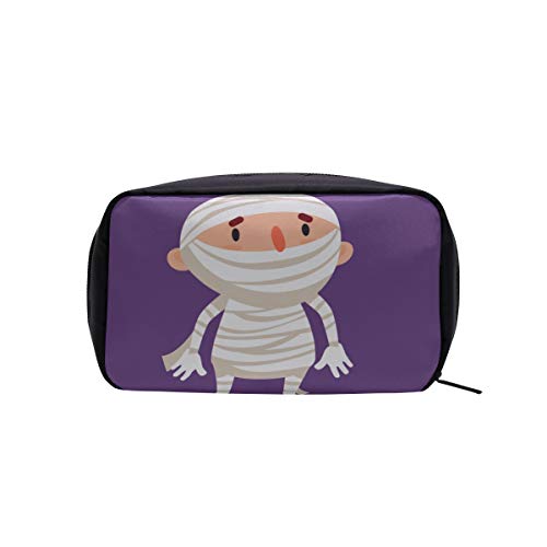 Bolsa de maquillaje Organizador Momia Halloween Child Trick Treat Maquillaje Bolsa de aseo Bolsa de viaje para hombre Bolsa de aseo Bolsas de aseo para mujeres pequeñas Bolsas de cosméticos Estuche m