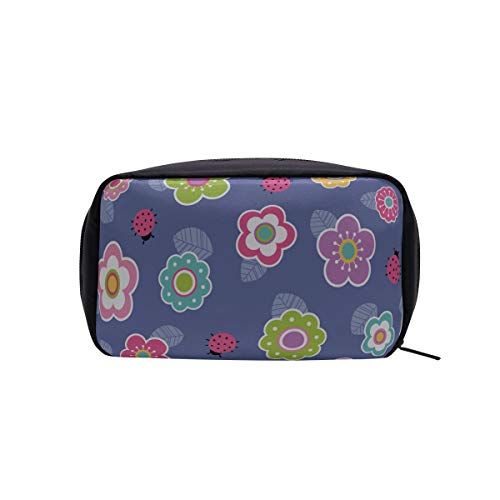 Bolsa de maquillaje para adultos Mariquita Incesto y flores Bolsas de cosméticos colgantes para mujeres Bolsas de moda para hombres Bolsa de artículos de tocador para hombres Bolsas de cosméticos Est