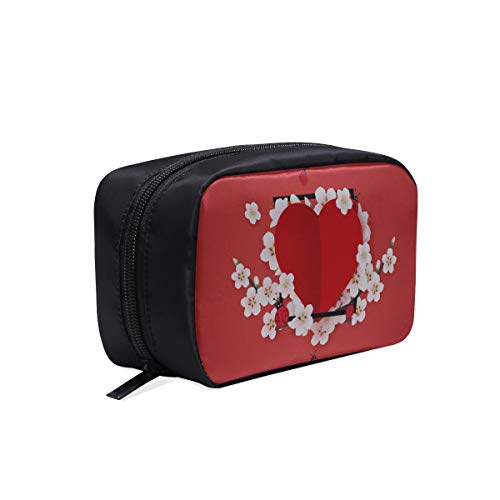 Bolsa de maquillaje para niñas Ladybug Sakura Blooming Bolsa de aseo para hombres Bolsa de aseo única de viaje Bolsa de aseo colorida Bolsas de cosméticos Estuche multifuncional Bolsa de cosméticos c