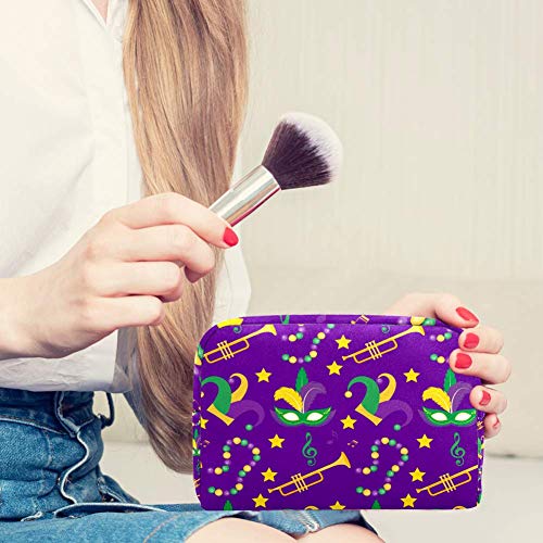 Bolsa de maquillaje personalizada para brochas de maquillaje, bolsas de aseo portátiles para mujeres, bolso cosmético, organizador de viaje, carnaval, atmósfera