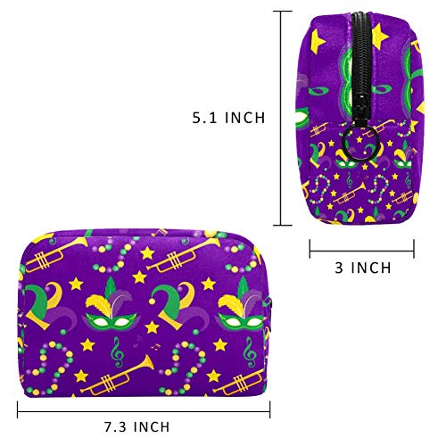 Bolsa de maquillaje personalizada para brochas de maquillaje, bolsas de aseo portátiles para mujeres, bolso cosmético, organizador de viaje, carnaval, atmósfera