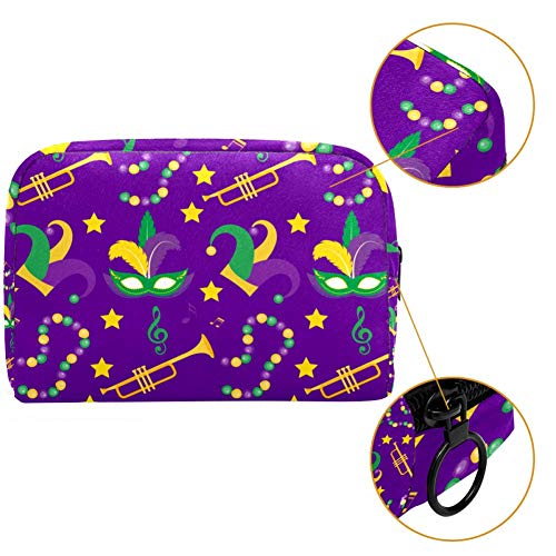 Bolsa de maquillaje personalizada para brochas de maquillaje, bolsas de aseo portátiles para mujeres, bolso cosmético, organizador de viaje, carnaval, atmósfera
