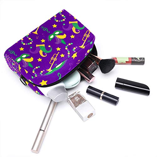 Bolsa de maquillaje personalizada para brochas de maquillaje, bolsas de aseo portátiles para mujeres, bolso cosmético, organizador de viaje, carnaval, atmósfera