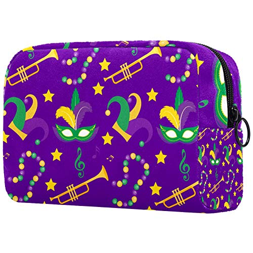 Bolsa de maquillaje personalizada para brochas de maquillaje, bolsas de aseo portátiles para mujeres, bolso cosmético, organizador de viaje, carnaval, atmósfera