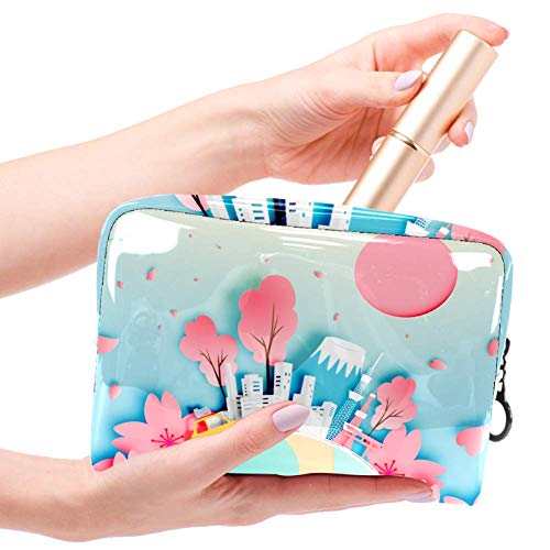 Bolsa de maquillaje portátil con cremallera bolsa de aseo de viaje para las mujeres práctico almacenamiento cosmético bolsa Tokio Japón ciudad
