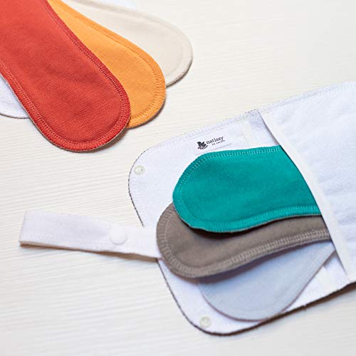 Bolsa Impermeable Doble de Algodón, perfecta para tus productos ecológicos y lavables: salvaslips, compresas, almohadillas de maquillaje y de lactancia; todo bien guardado y listo para ser reutilizado