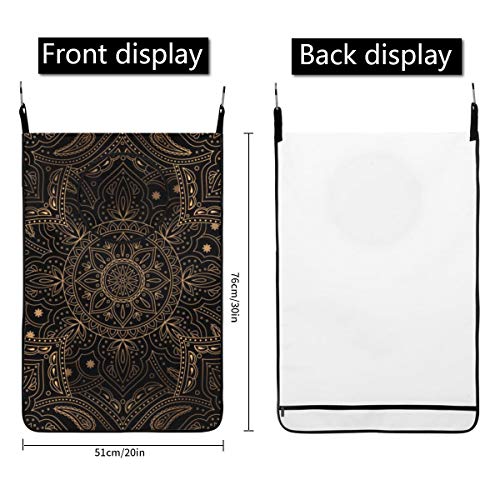 Bolsa Para Cesto De Ropa Colgante Para Colgar, 1 Paquete, Mandala Oriental Royal, Contenedor De Almacenamiento De Ropa Sucia, Cestas Para Lavar, Libro De Juguete, Soporte Para Ropa, Para Puerta, Pared