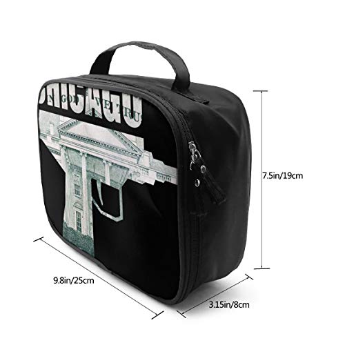 Bolsas de cosméticos para viajes de mujeres, Florida State Flag USA. Estuche de formato vectorial