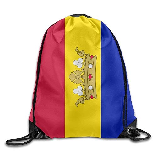 Bolsas de Gimnasia Bolsas de Cuerdas, Andorra Flag Personalized Gym Drawstring Bags Travel Backpack Tote School Rucksack Fashion