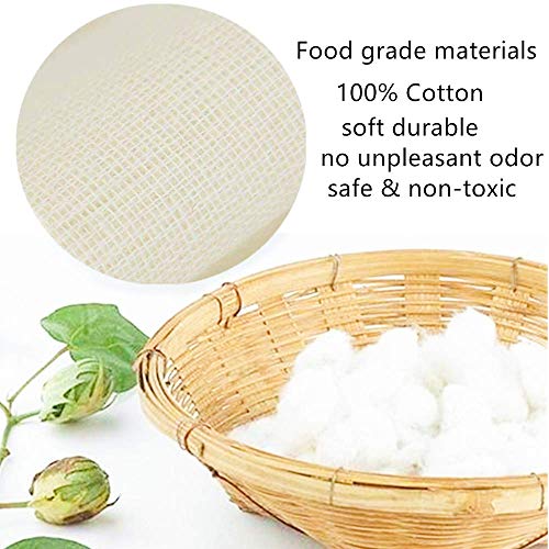 Bolsas de muselina de algodón 100% reutilizables, filtro de té y café, para cocinar en remojo, licor medicinal especias