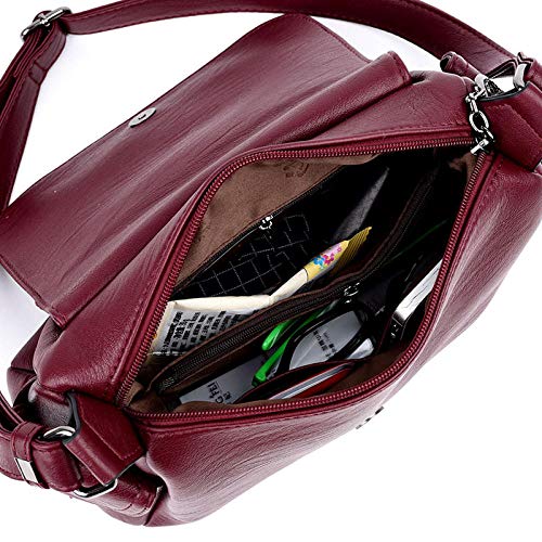 Bolso de Bandolera para Mujer con Bandolera de Cuero clásico Vintage