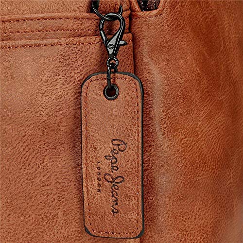 Bolso de Mano Pepe Jeans Vegan Marrón, 24.5 x 15 x 6 cm