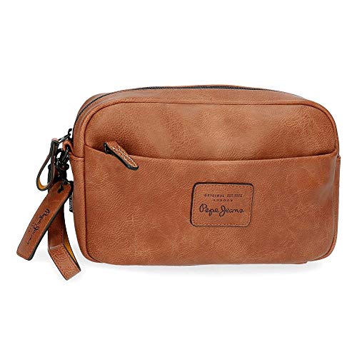 Bolso de Mano Pepe Jeans Vegan Marrón, 24.5 x 15 x 6 cm