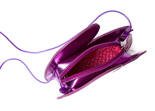 Bolso en forma de corazón magenta ecoglitter Agatha Ruiz de la Prada