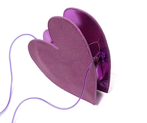 Bolso en forma de corazón magenta ecoglitter Agatha Ruiz de la Prada