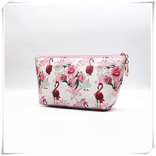 Bolso femenino versión coreana de rosa flamenco rosa pantera cosmética bolsa dumpling gran capacidad portátil almacenamiento bolsa de aseo