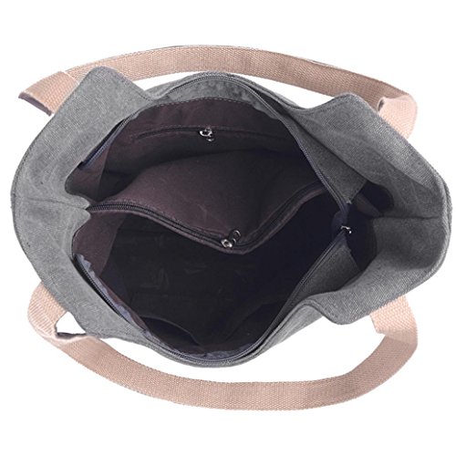 Bolsos de Hombro Mujer ESAILQ Bandolera Lona Shoppers de Grande Azul para Niña K