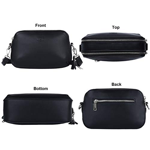 Bolsos de Mujer, COOFIT Bolsos Pequeños Bolsos Bandolera Mujer Crossbody Bolsos Negro